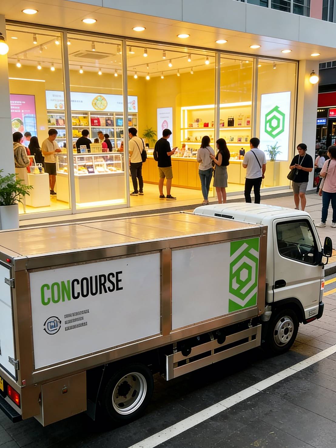 智慧物流與系統管理示意圖